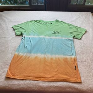 Vanguard Ombre Tie Dye T Shirt Size Large